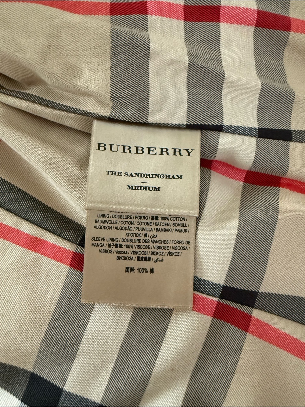 Burberry Khaki Double-Breasted medium length Trench Coat - Picture 5 of 6